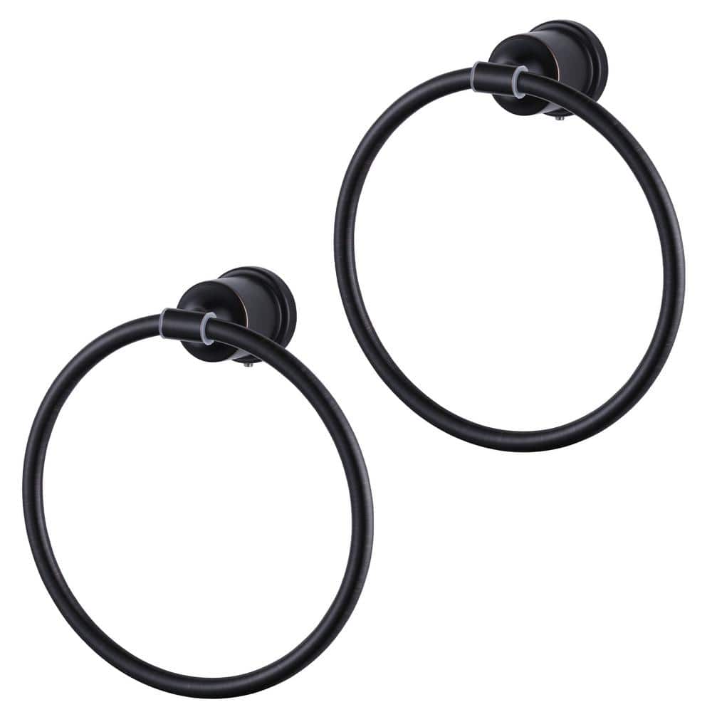 Wall Mounted Round Closed Towel Ring Bath Hardware Accessory in Oil Rubbed Bronze price history on PriceWatchPro