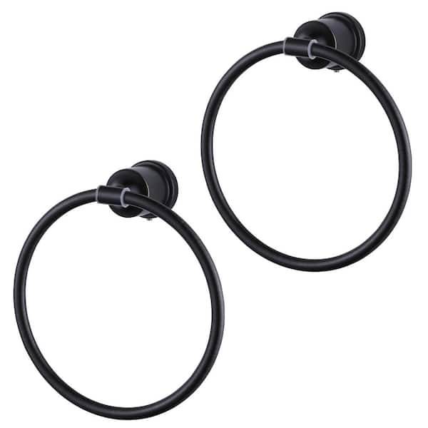 ARCORA Wall Mounted Round Closed Towel Ring Bath Hardware Accessory in Oil Rubbed Bronze