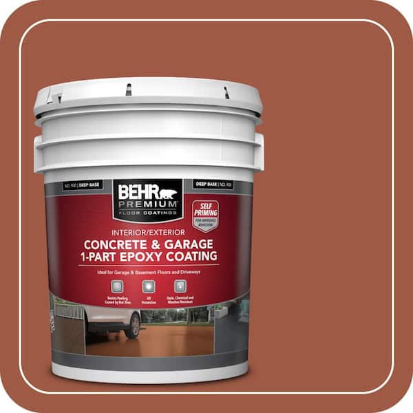 5 gal. #PFC-15 Santa Fe Self-Priming 1-Part Epoxy Satin Interior/Exterior Concrete and Garage Floor Paint