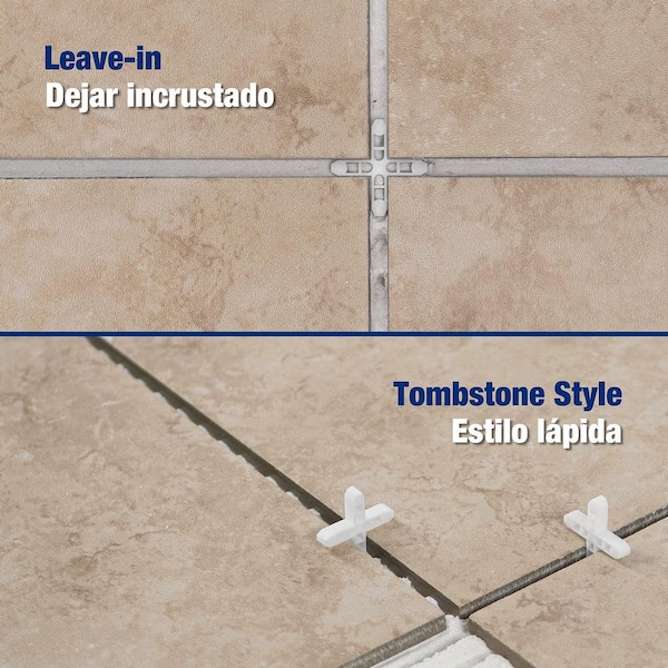 3/16 in. Hard Tile Spacers for Traditional or Leave-In Installation (200-Pack)