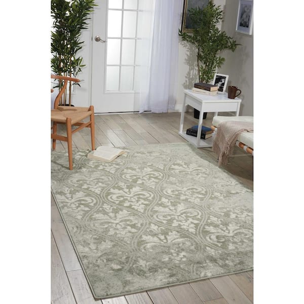 Euphoria Grey 7 ft. x 10 ft. Geometric Transitional Area Rug