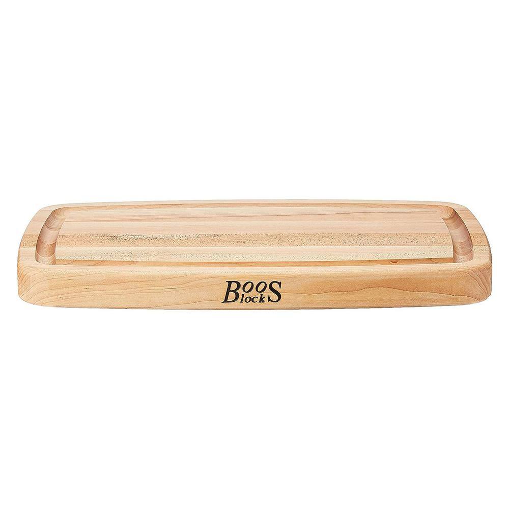 John Boos Maple Wood Reversible Cutting Board with Juice Groove