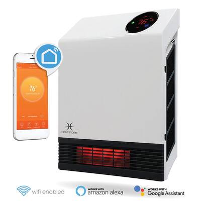 1,000-Watt Wi-Fi Smart Heater Deluxe Indoor Wall Mount Infrared Heater