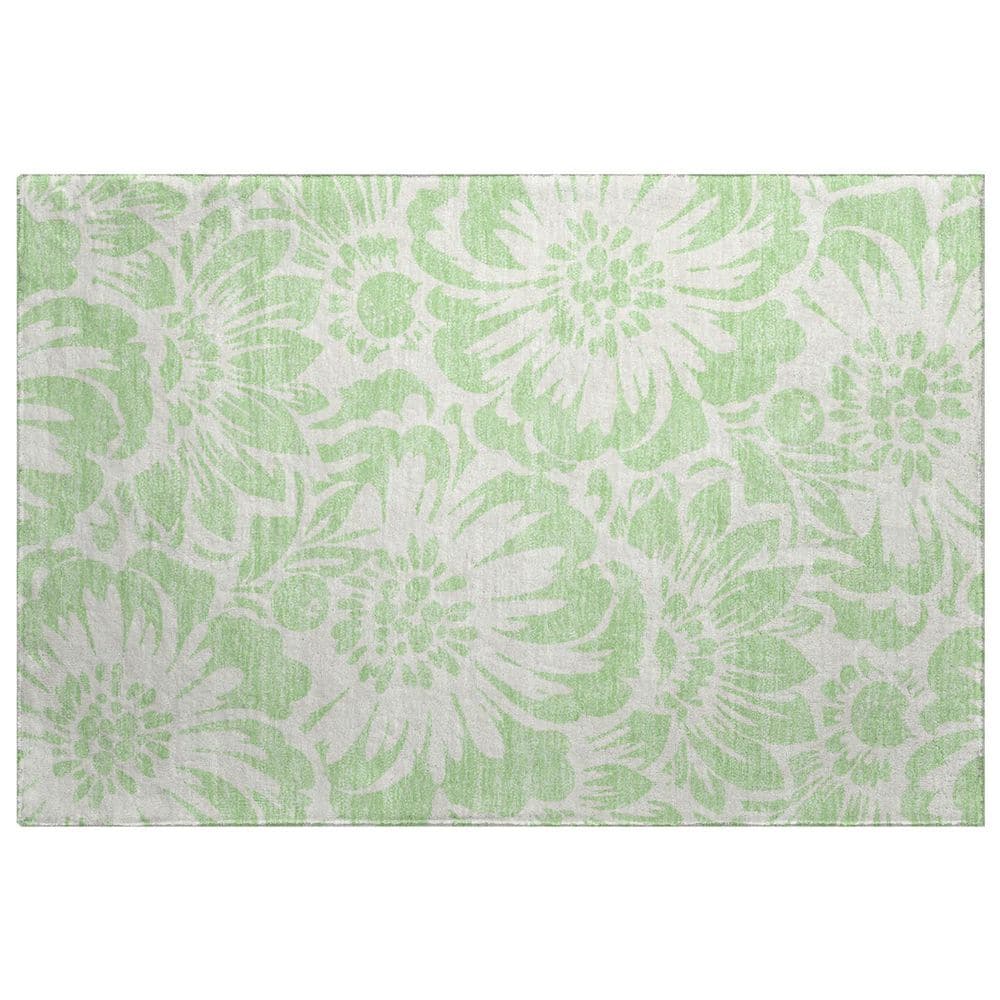 Dream Shag Premium Machine Washable Abstract ADS551 Mint 2 ft. x 3 ft. Accent Rug price history on PriceWatchPro