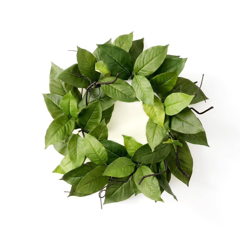 Sullivans 24 Artificial Salal Leaf Wreath 02589wr The Home Depot