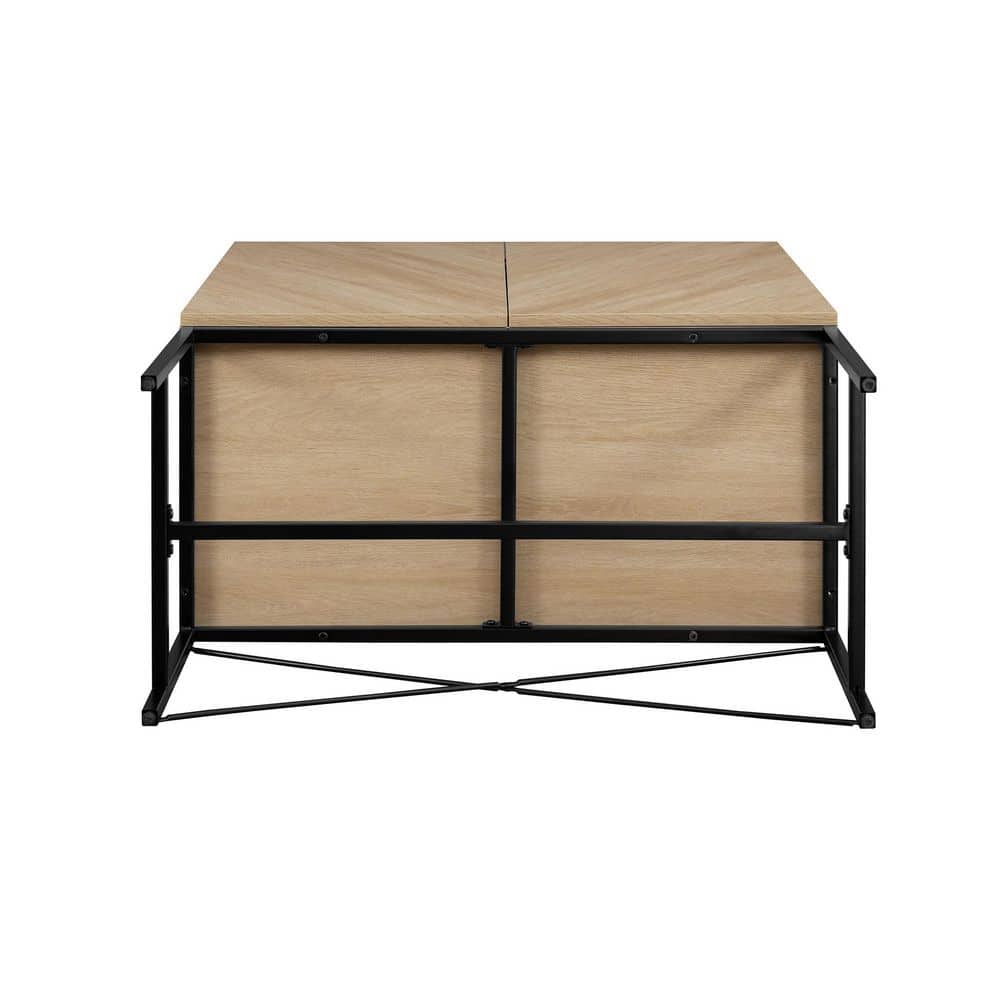 Coastal Oak Tall 2-Door Accent Cabinet with Adjustable Shelves
