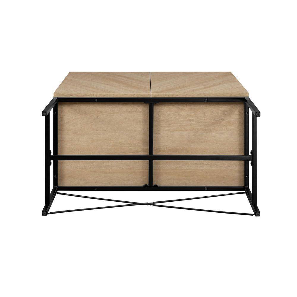 Coastal Oak Tall 2-Door Accent Cabinet with Adjustable Shelves