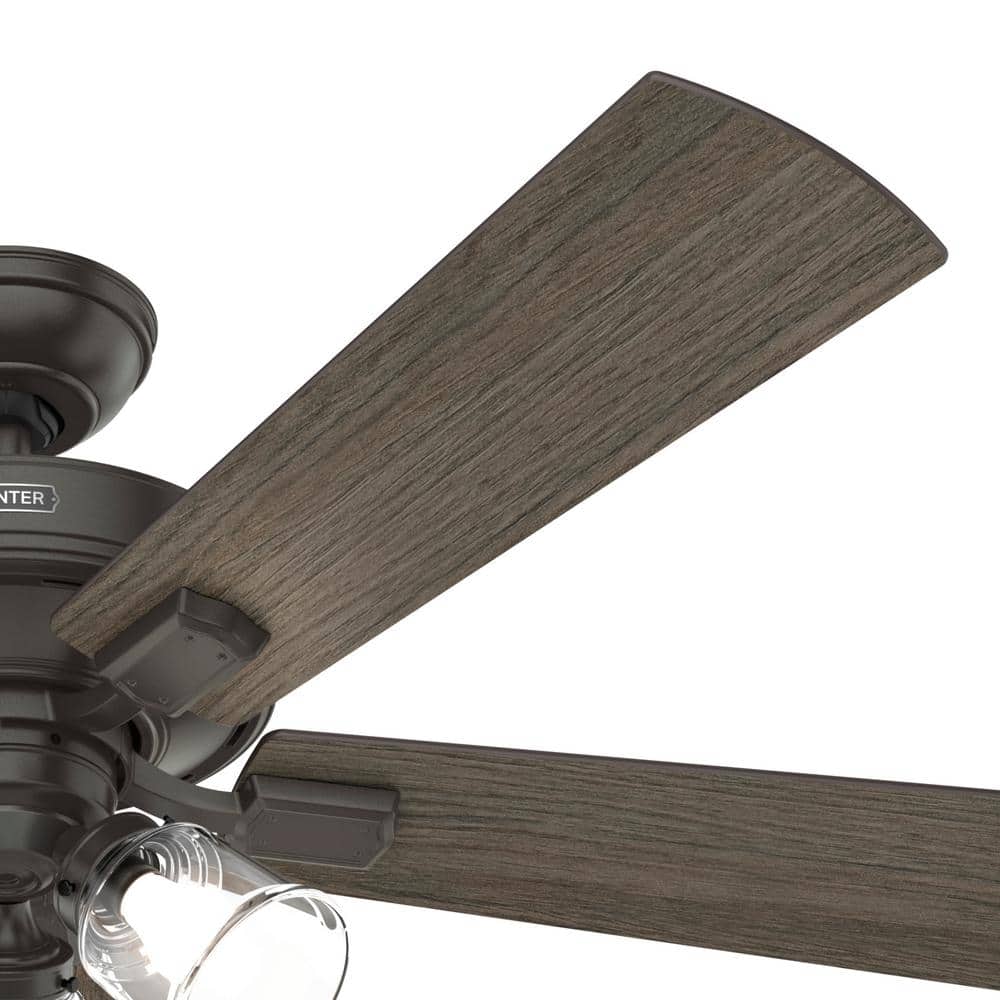 Crestfield Noble Bronze 52" Ceiling Fan with Dimmable LED Light & Remote