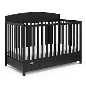Benton Black 5-in-1 Convertible Crib with Drawer