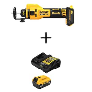 20V XR Lithium-Ion Cordless Rotary Drywall Cut-Out Tool with 20V MAX XR 5.0 Ah Battery Pack and Charger