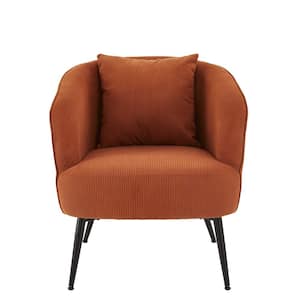 Chadern Cinnamon Brown Corduroy Arm Chair