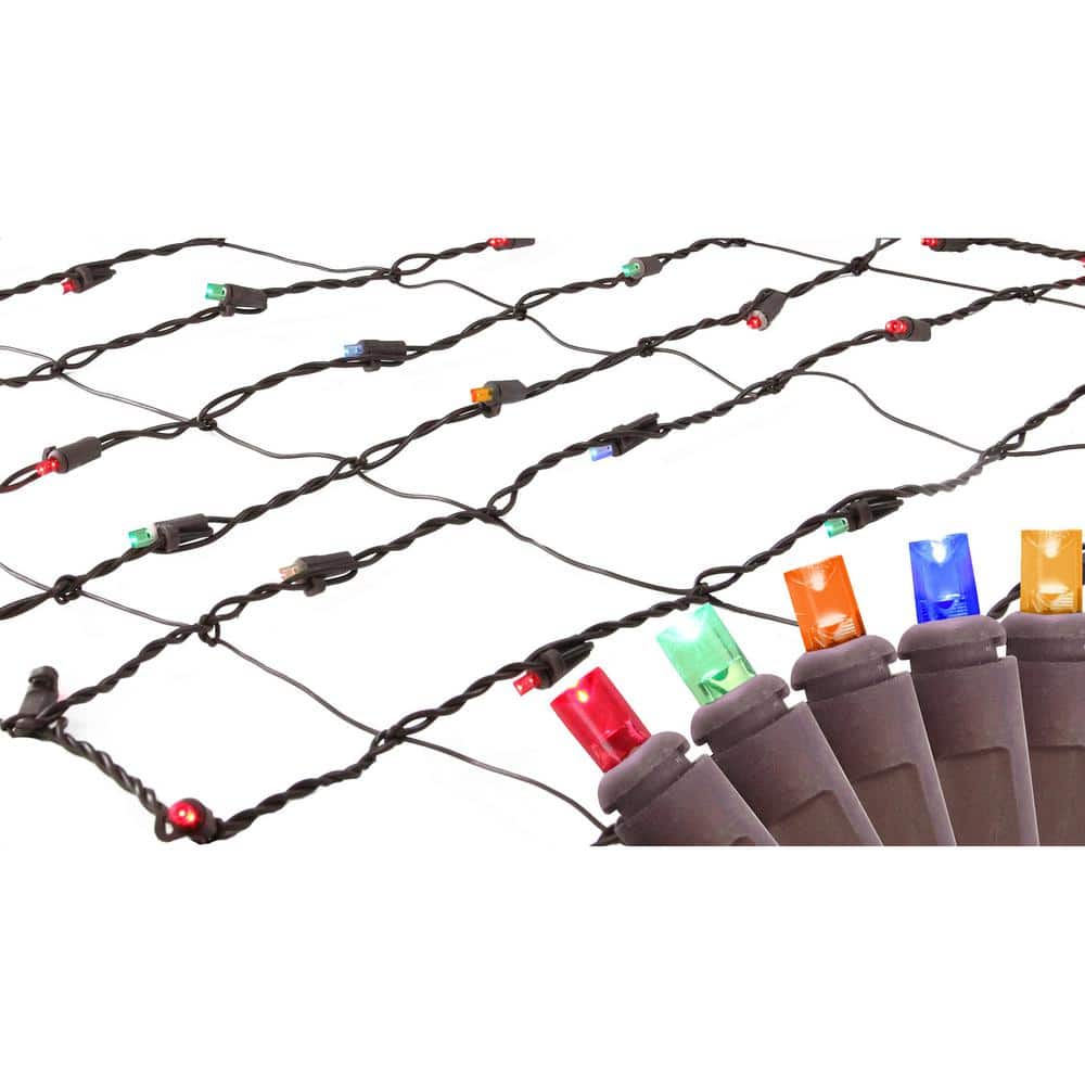 2 ft. x 8 ft. Multi-Color LED Net Style Tree Trunk Wrap Christmas Lights with Brown Wire price history on PriceWatchPro