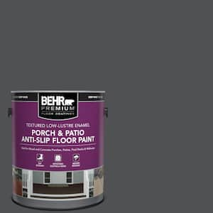 1 gal. #PPU18-01 Cracked Pepper Textured Low-Lustre Enamel Interior/Exterior Porch and Patio Anti-Slip Floor Paint