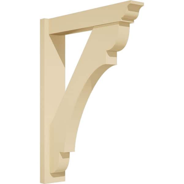 Ekena Millwork Olympic 5 in. W x 32 in. H x 24 in. D Signature Urethane Polyurethane Outlooker with Traditional Ends