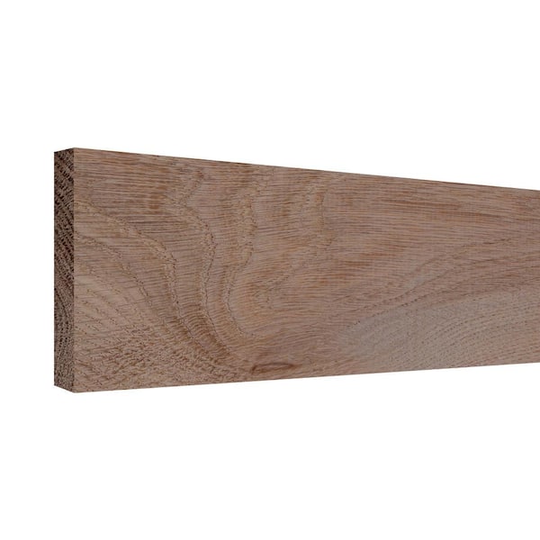 1/4 in. D x 1.5 in. W x 4 ft. L Unfinished Natural White Oak Wood Board
