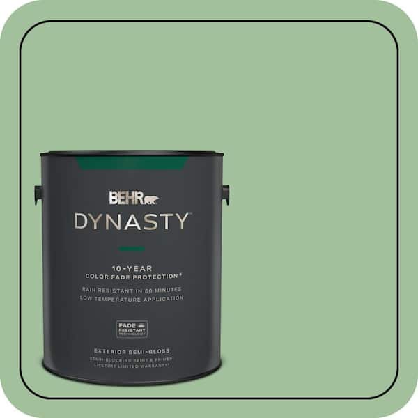 BEHR DYNASTY 1 gal. #BIC-25 Spring Sprig Semi-Gloss Enamel Exterior Stain-Blocking Paint & Primer