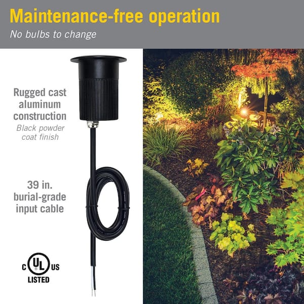 10-Watt Black Aluminum Body Outdoor Integrated LED Landscape Well Light 10-Watt Black Aluminum Body Outdoor Integrated LED Landscape Well Light