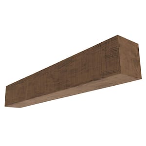 Heritage Timber Rustic Sawn 60 in. W x 6 in. D x 8 in. H Cap-Shelf Mantel