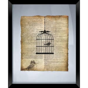 22 in. x 18 in. "Bird Cage" Framed Wall Art