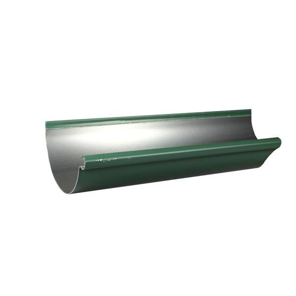 Spectra Pro Select 6 in. x 10 ft. Half Round Forest Green Aluminum Gutter