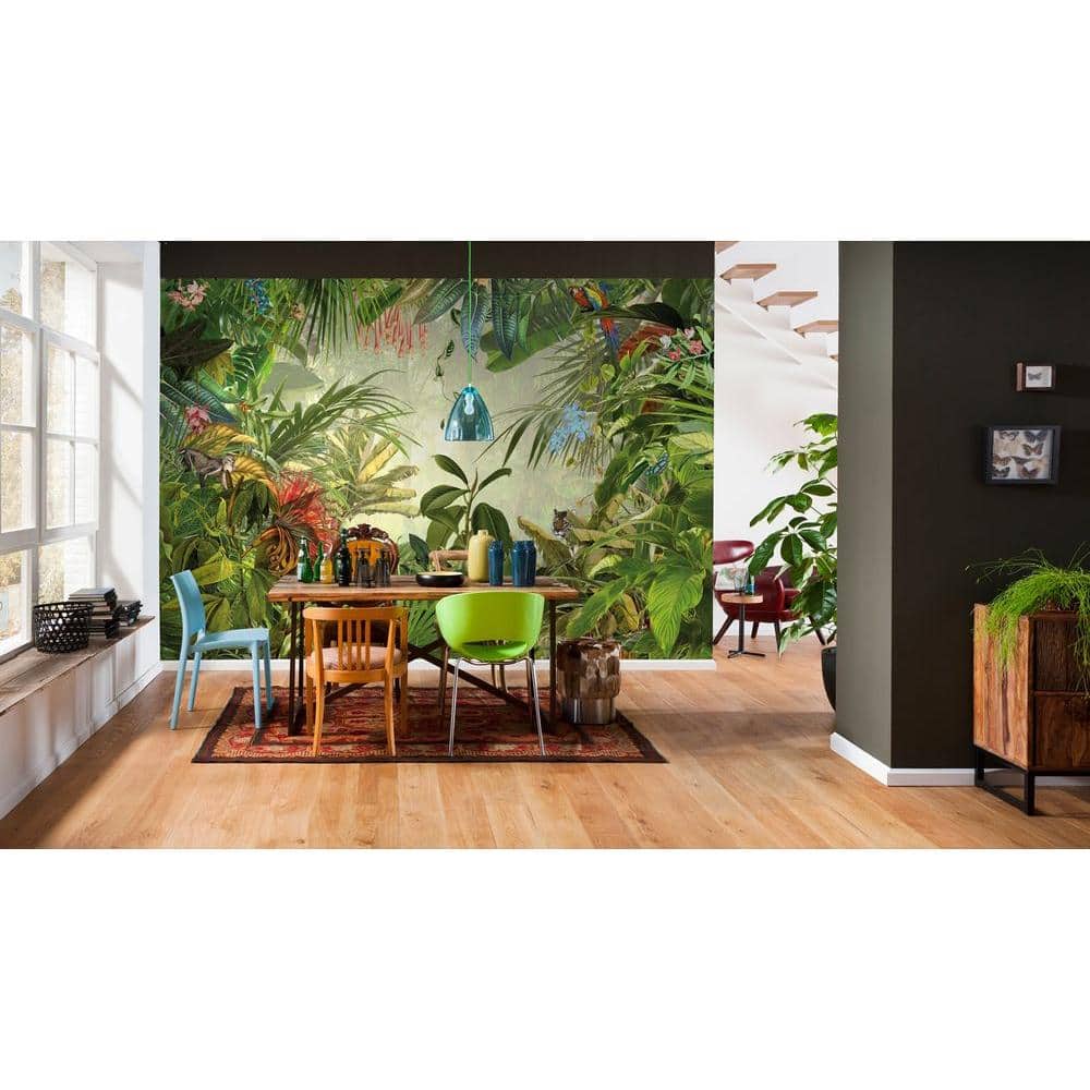Tropical Green Non-Woven Scenic Wall Mural