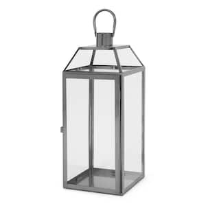 Doheny 7.5 in. x 18 in. Black Stainless Steel Lantern
