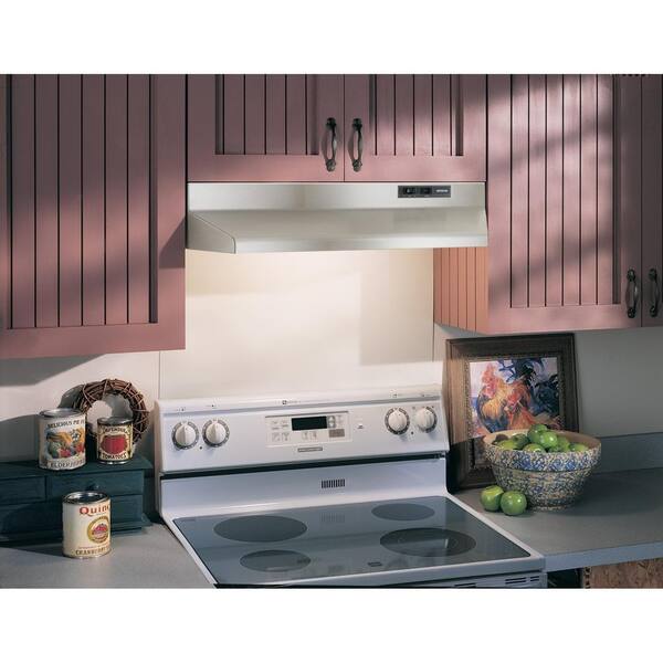 BUEZ130WW, Broan, Broan® 30-Inch Ductless Under-Cabinet Range Hood w/  Easy Install System, White
