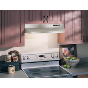 BUEZ2 30 in. 230 Max Blower CFM Ducted Under-Cabinet Range Hood with Light and Easy Install System in Stainless Steel