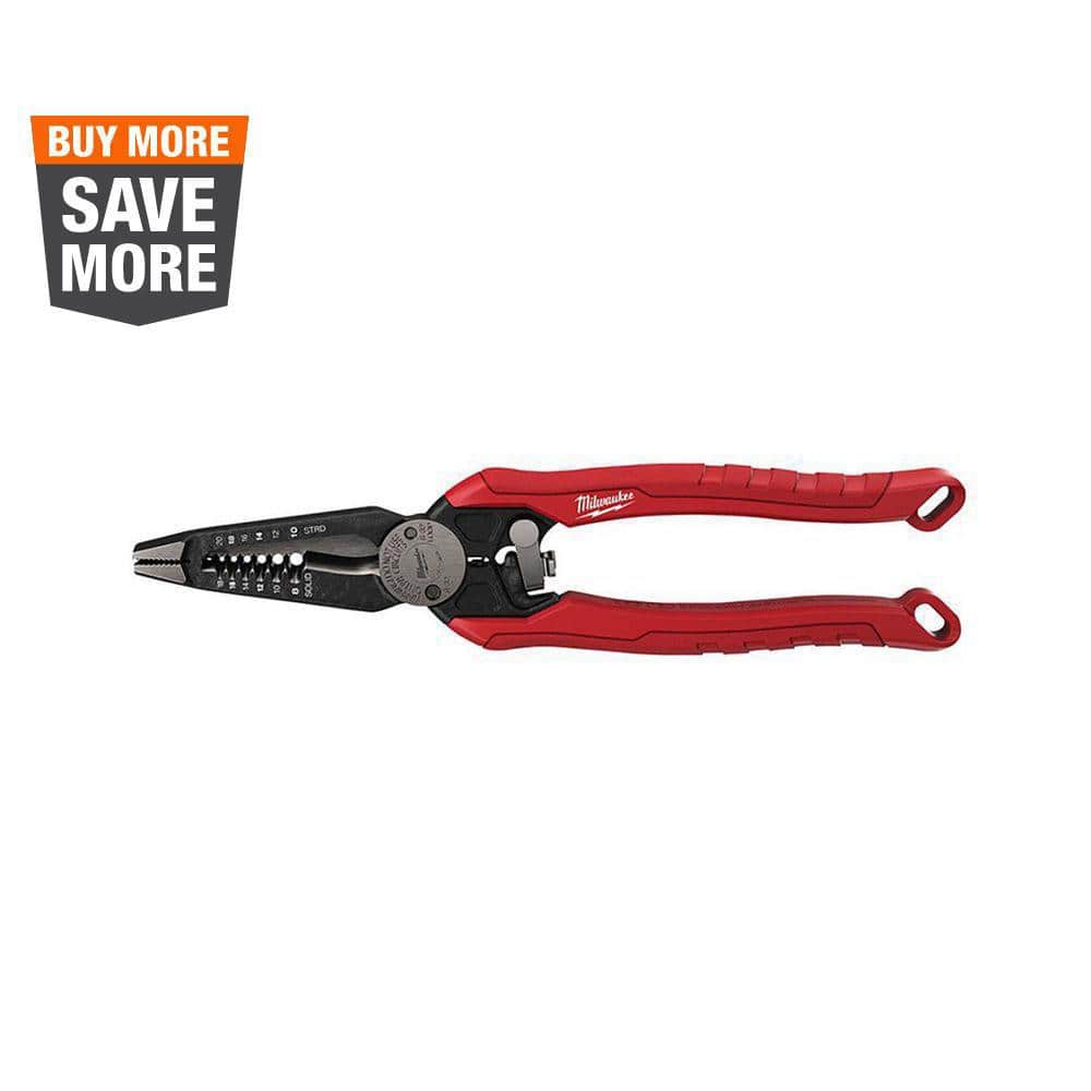 Wide jaw pliers grab and twist wire