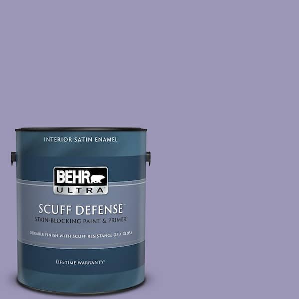 BEHR ULTRA 1 gal. #640D-5 June Berry Extra Durable Satin Enamel Interior Paint & Primer