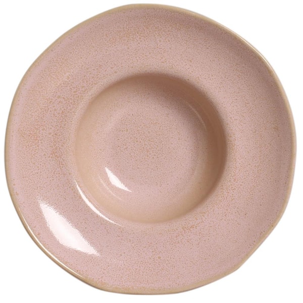 PORTO BRASIL 14.6 fl. oz. Litchi Pink Stoneware Pasta Bowl (Set of 4)