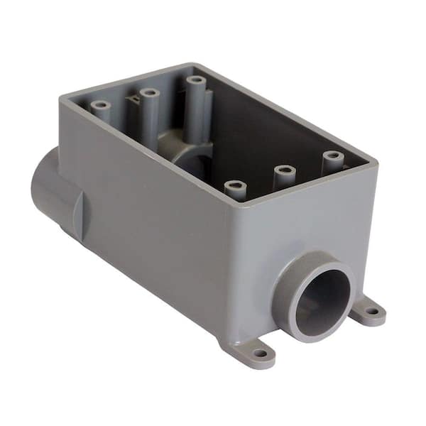 Commercial Electric 1/2 in. 1-Gang 18 cu. in. FSCC Box - Grey