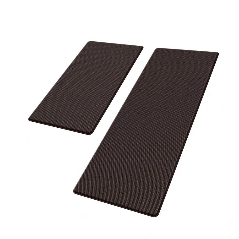 47 in. x 17.3 in. Chocolate Cushioned Kitchen Mats for Floor, Non Slip Standing Desk Mat, Waterproof Kitchen Rug Set price history on PriceWatchPro