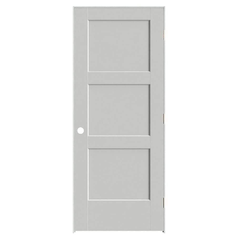 Calden 32 in. x 80 in. 3P Left-Hand Inswing Hollow Core Gray Composite Single Prehung Interior Door 4-9/16 in. Jamb price history on PriceWatchPro