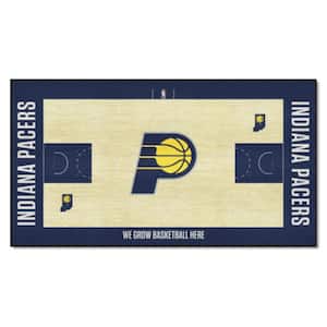 NBA Indiana Pacers 3 ft. x 5 ft. Large Court Runner Rug