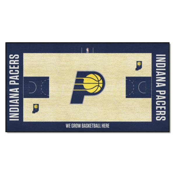 FANMATS NBA Indiana Pacers 3 ft. x 5 ft. Large Court Runner Rug