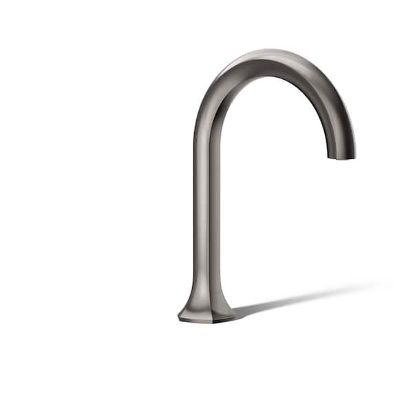 KOHLER Occasion Deck-Mount Bath Spout With Cane Design in Vibrant Titanium