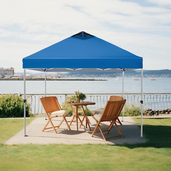 PHI VILLA 10 x 10 Instant Canopy Pop Up Tent in Blue With