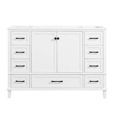 D Bathroom Vanity Cabinet Only In White, 60 Double Sink Vanity Cabinet Only