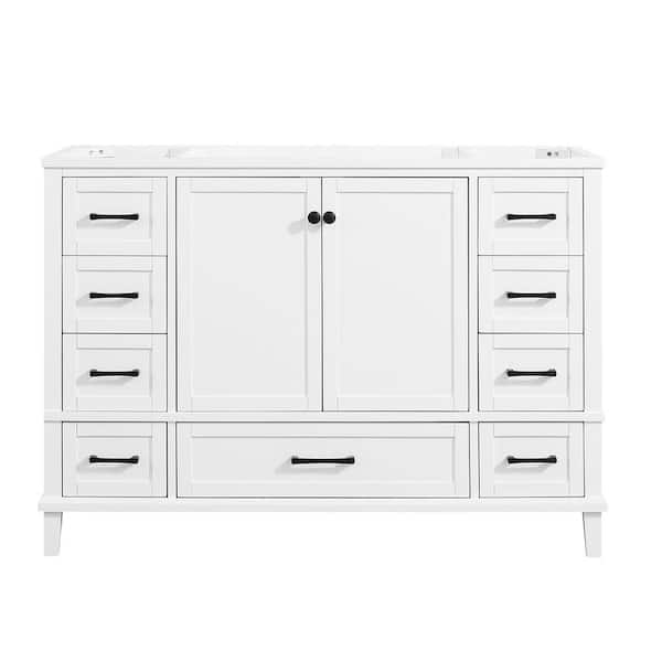 Home Decorators Collection Merryfield 48 in. W x 21-1/2 in. D Bathroom Vanity Cabinet Only in White