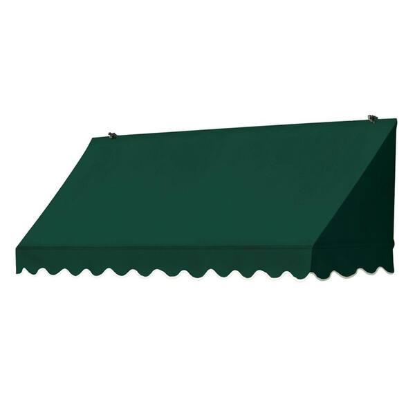 Awnings in a Box 6 ft. Traditional Fixed Awnings in a Box Replacement Cover in Forest Green