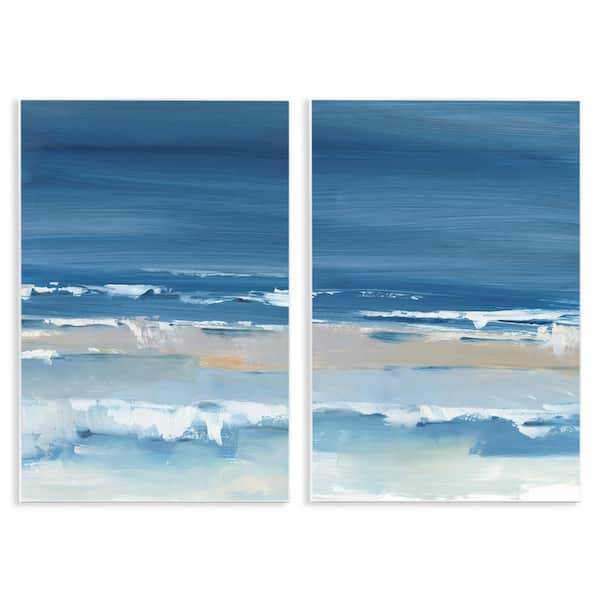 Crashing Beach Wave Shore by Ethan Harper 2 Piece Unframed Graphic Art Print Coastal 10 in. x 15 in.