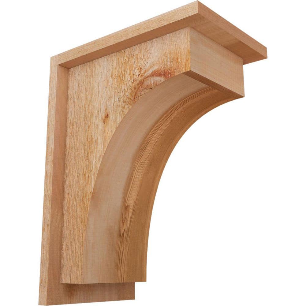 8 in. x 12 in. x 16 in. Huntington Rough Sawn Western Red Cedar Corbel with Backplate price history on PriceWatchPro