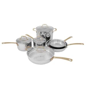 10-Piece Stainless Steel Non-Toxic Cookware Set