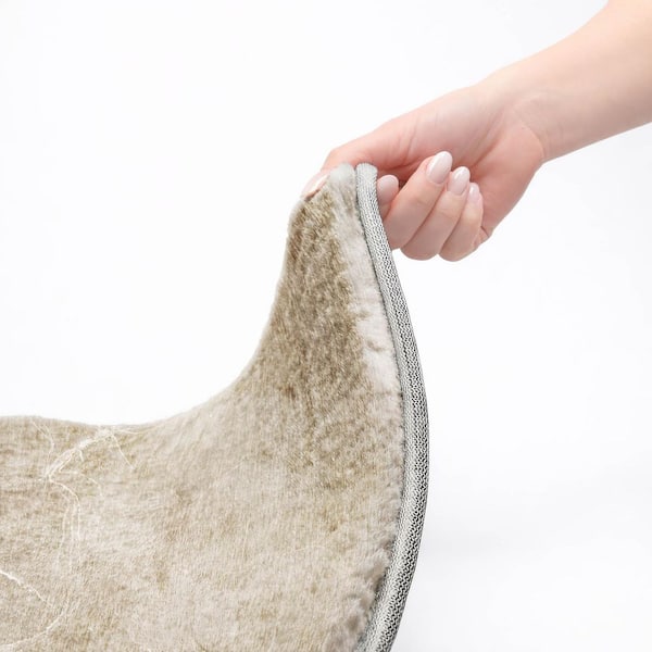 Dream Shag Premium Machine Washable Abstract ADS511 Beige 5 ft. x 7 ft. 6 in. Area Rug