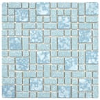 University Blue 11-3/4 in. x 11-3/4 in. x 5 mm Porcelain Mosaic Tile (9.8 sq. ft. / case)
