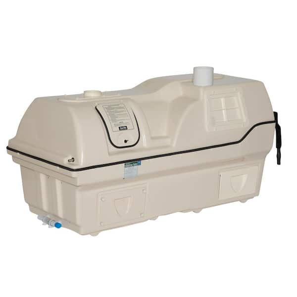 Sun-Mar Centrex 3000 Non-Electric Waterless Ultra High Capacity Central Composting Toilet System in Bone
