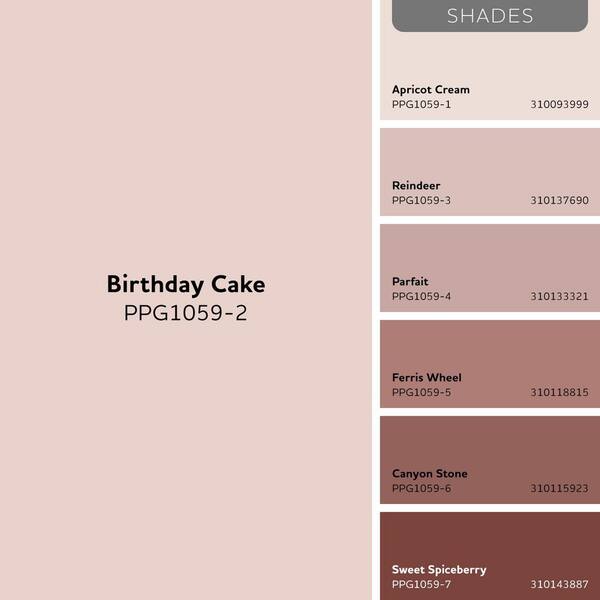 Glidden Premium 1 qt. Birthday Cake PPG1059-2 Eggshell Interior