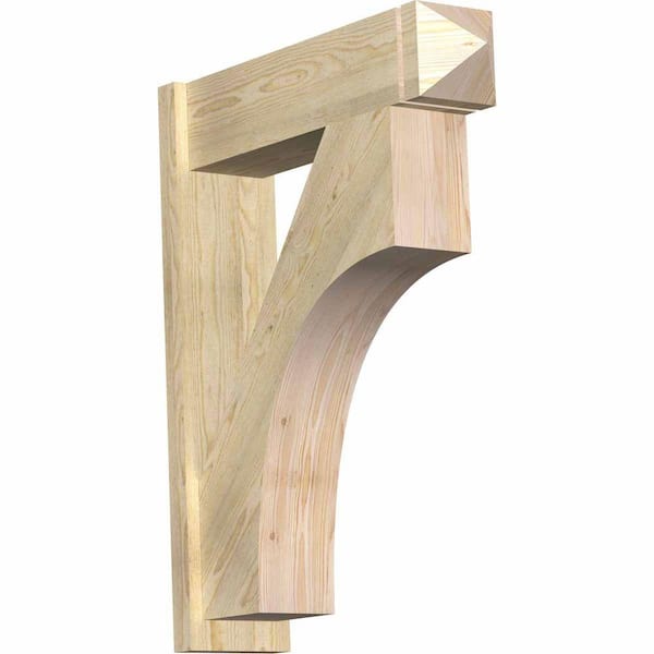 Ekena Millwork 8 in. x 38 in. x 30 in. Westlake Arts and Crafts Rough Sawn Douglas Fir Outlooker
