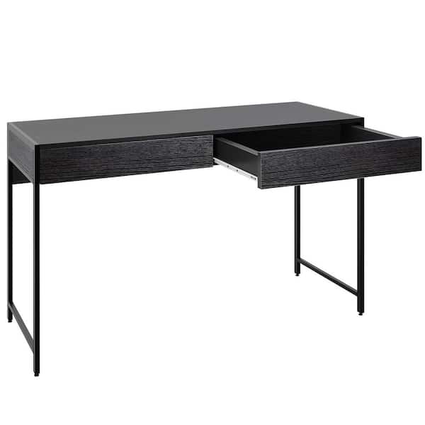 Costway 44 in. Retangular Wood 2-Drawer Laptop Desk with Waterproof Surface
